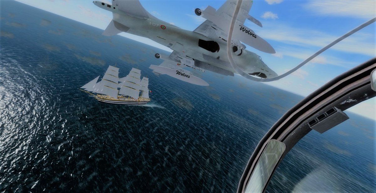 EversSalvo's tweet photo. Un Saluto a #NaveVespucci #P3Dv4 #Gaming #Ivao_Experience https://t.co/pIDLgKPOU0