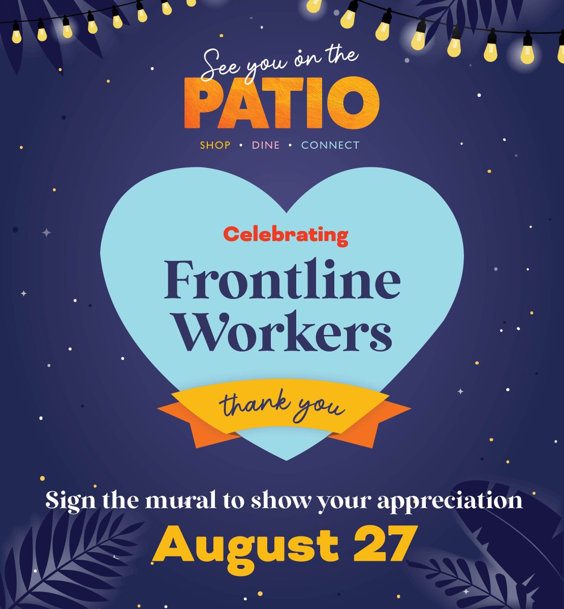 City of Orillia (@cityoforillia) on Twitter photo As part of a special #SeeYouOnThePatio night on Aug. 27, attendees are invited to provide their messages of thanks & support to frontline workers. A large mural will be available in <a href="/OrilliaDowntown/">Downtown Orillia BIA</a> to be signed. Come out & show your appreciation. Details: ow.ly/1V0n50FXbCp As part of a special #SeeYouOnThePatio night on Aug. 27, attendees are invited to provide their messages of thanks & support to frontline workers. A large mural will be available in <a href="/OrilliaDowntown/">Downtown Orillia BIA</a> to be signed. Come out & show your appreciation. Details: ow.ly/1V0n50FXbCp