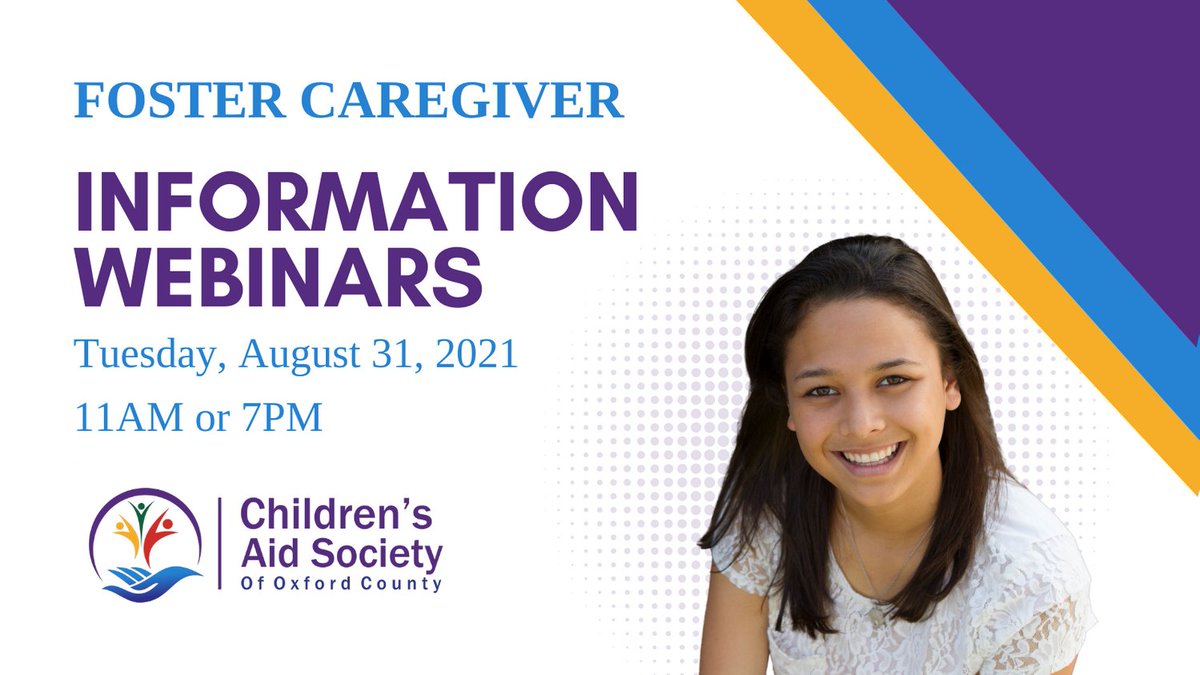 Are you wondering how you can help children, youth, and families in Oxford County be safe, strong, and connected? We are hosting two Foster Caregiver Information Webinars on August 31st. For details or to register, go to: tinyurl.com/t9c3pee2