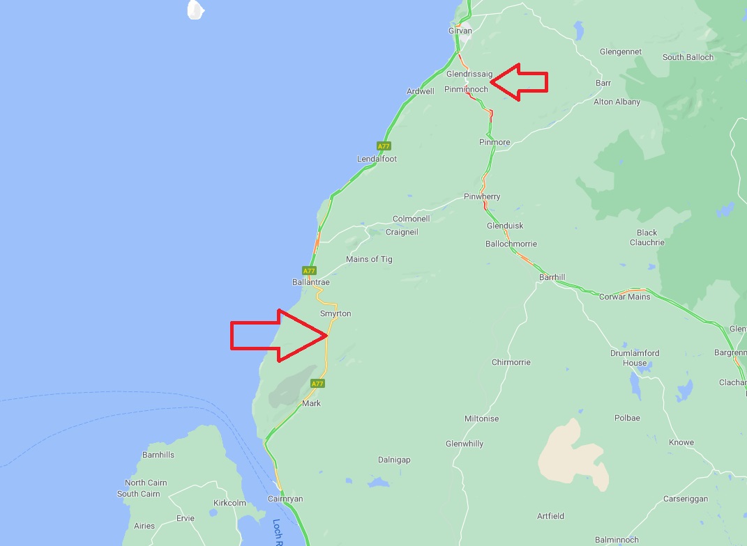 trafficscotland's tweet photo. UPDATE ❗ ⌚ 17:05
#A77 CLOSED ⛔
The A77 remains closed both ways at Glenapp Castle (South of Ballantrae) due to an RTC
The diversion route - via the #A714 is partially blocked due to an RTC.
#ExectDelays
#DriveSafe @SWTrunkRoads https://t.co/vg965Jur7m