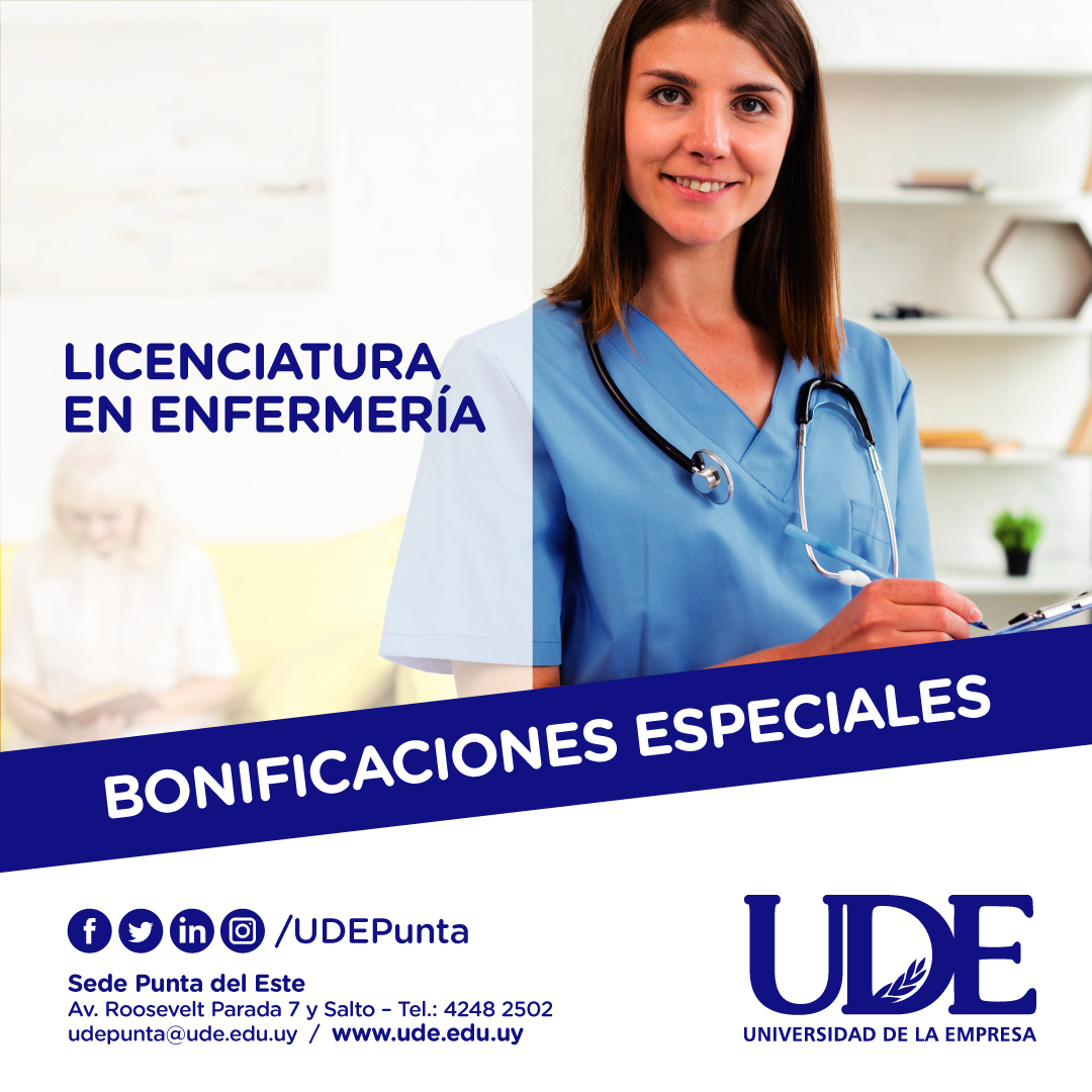 UDEPunta's tweet photo. Estudia Licenciatura en #Enfermería #UDE #PuntaDelEste. Aún estás a tiempo: comienza en el segundo semestre. Consulta descuentos, bonificaciones y convenios. #TuCarreraTuFuturo #SeguíAvanzando #EstudiarEnPunta #VivirEnPunta Info: https://t.co/yR9dRqu3Gl https://t.co/oI2ocdvmmt