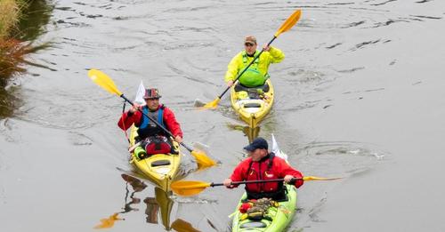A team of serving and former Army personnel are kayaking Liverpool to London to fund a tribute at the National Memorial Arboretum, honouring, veterans lost to suicide. Today they start their journey on the Thames.  For more information and to donate visit elysiummemorial.co.uk