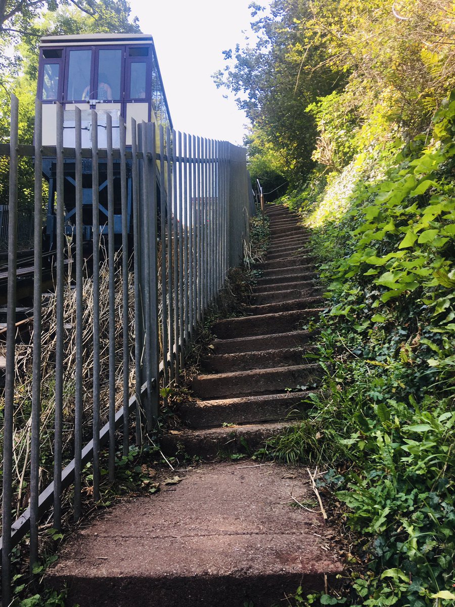 chrisspirit84's tweet photo. Day24 @WeAHPs #WeActiveChallenge #AdminActive Took the #funicular @BabbCliffRail down to the beach π #Babbacombe β¦ but climbed the steps back up π 2 the top π @EnglishRiviera @VisitDevon @thomson_sonya @ThamraAyton #myphysicalphoto @bfastmenshealth #staycation @torbaytourism https://t.co/Q7WjJ9b4KE