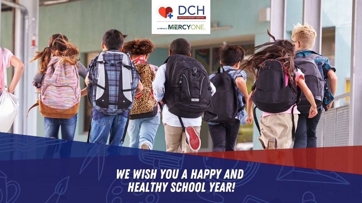 Area schools are welcoming students back this week. From all our staff and providers, we wish students, teachers, staff, and parents a happy and healthy school year!
