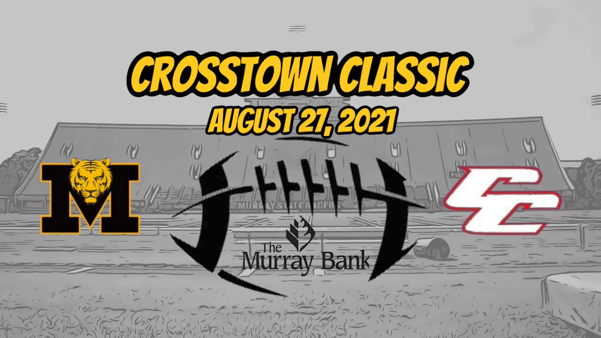 The @TheMurrayBank Crosstown Classic is coming your way Friday from Roy Stewart Stadium! Who’s pumped? @MHSDAWG_POUND @bowling_coach ⚫️🟡💪🏈 🔴🔵 #GoTigers #markyourcalendar