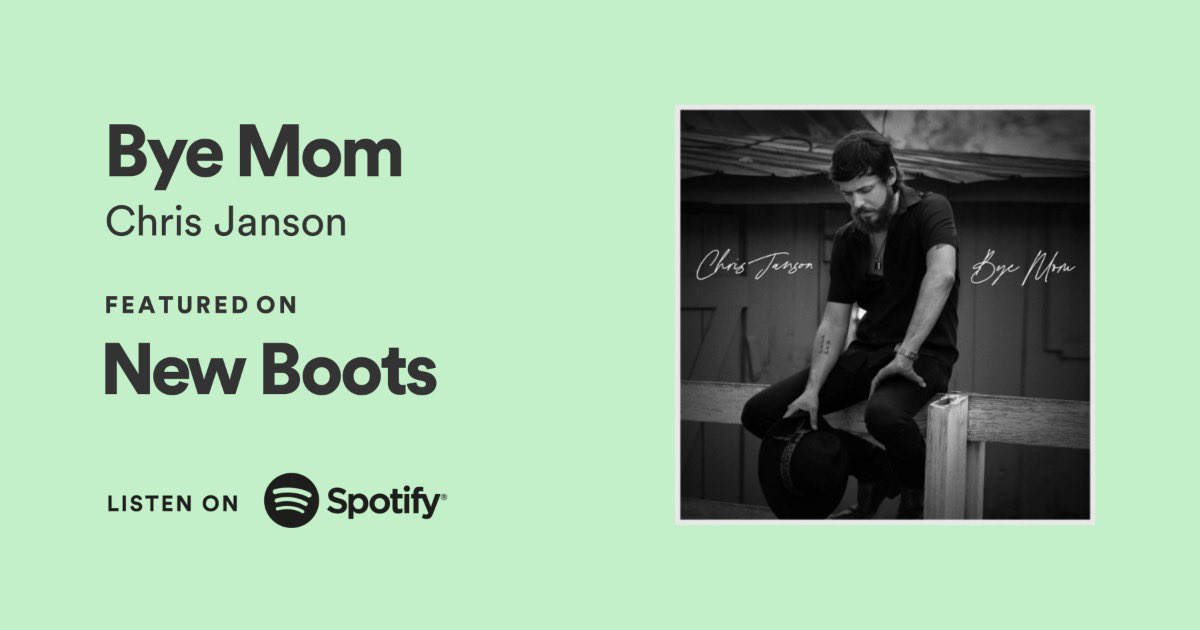 janson_chris's tweet photo. Very grateful for this. Really appreciate it, @Spotify. #newboots https://t.co/FnI0j33Mcz https://t.co/VA598GGZce
