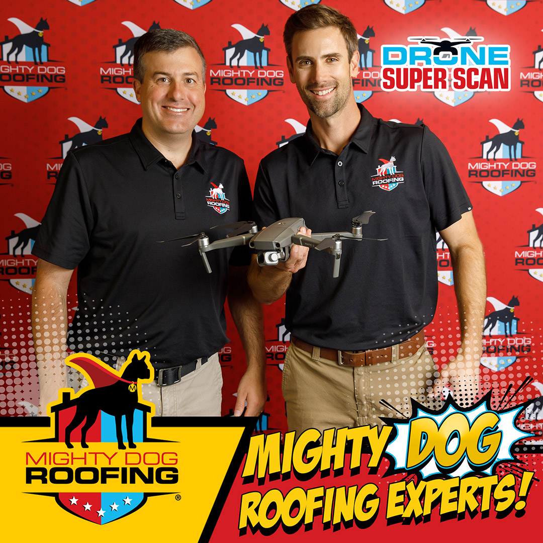 𝐃𝐫𝐨𝐧𝐞 𝐒𝐮𝐩𝐞𝐫 𝐒𝐜𝐚𝐧𝐬 - 𝐛𝐲 𝐌𝐢𝐠𝐡𝐭𝐲 𝐃𝐨𝐠 𝐑𝐨𝐨𝐟𝐢𝐧𝐠
Our drone reports will be available to you through your personal customer vault to everyone involved: you as a homeowner, the roofing crew, insurance claim adjusters, any realtor interactions you choose.