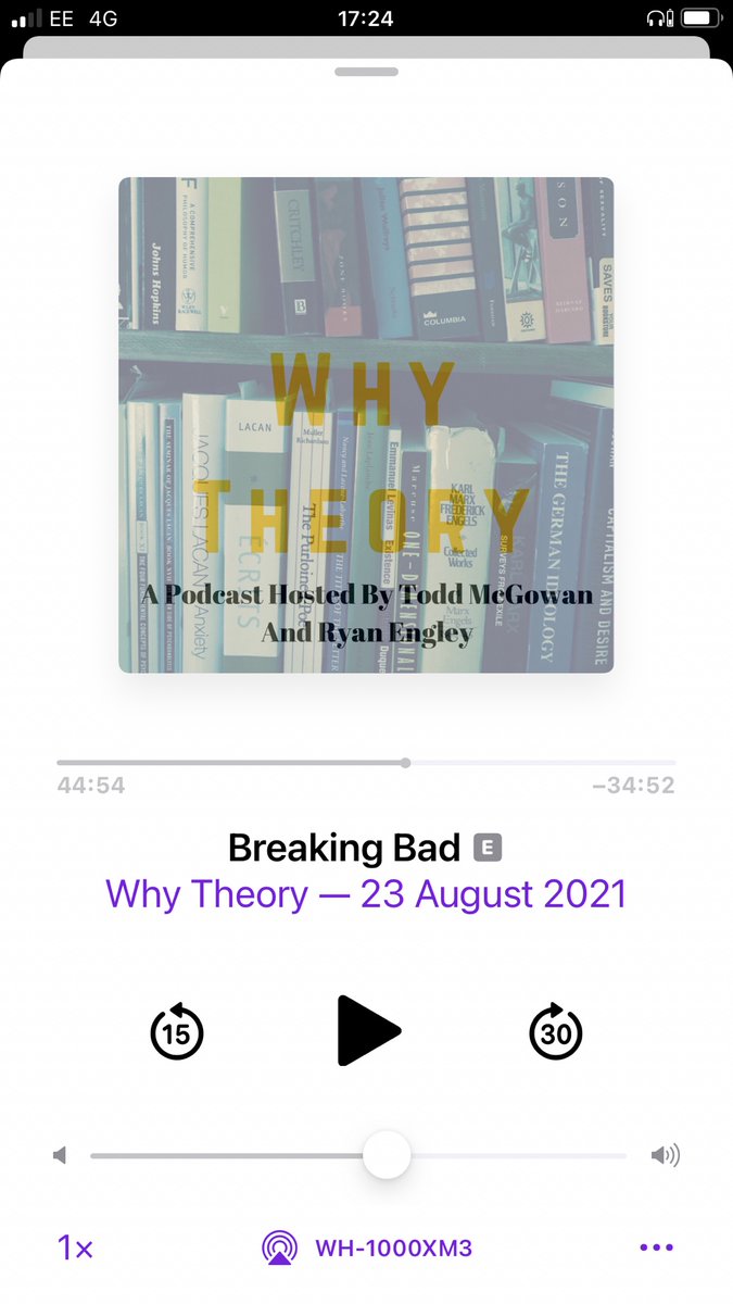 jackstblack's tweet image. As Engley/McGowan discuss: if guilt = giving ground relative to desire - so that, when we give ground we seek recognition from the Other - does Walt’s final remarks to Skyler… 1) ‘avow’ his desire/enjoyment?; or 2) ‘demand’ recognition of that desire/enjoyment? #WhyTheory