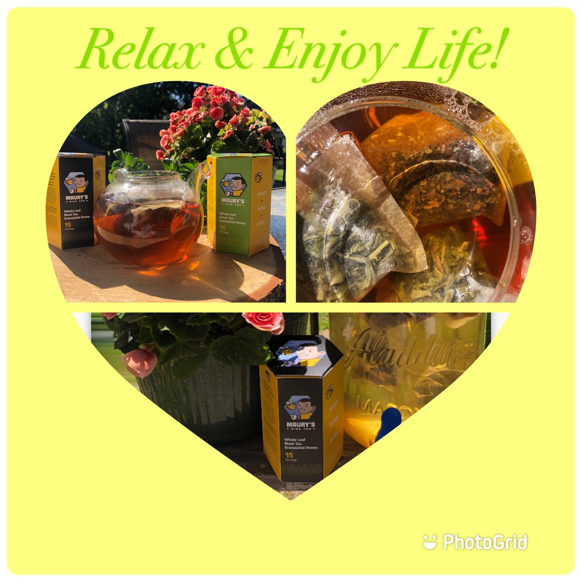 mauryshivetea's tweet photo. Don’t forget to sit back relax & enjoy a cup of Maury’s Hive Tea!
#slowdown #greentea #tealover #shopsmall #shoplocal #BlackOwnedBusiness #peace #love #convient #delicious #blacktea https://t.co/bfnA8Dc4ZA