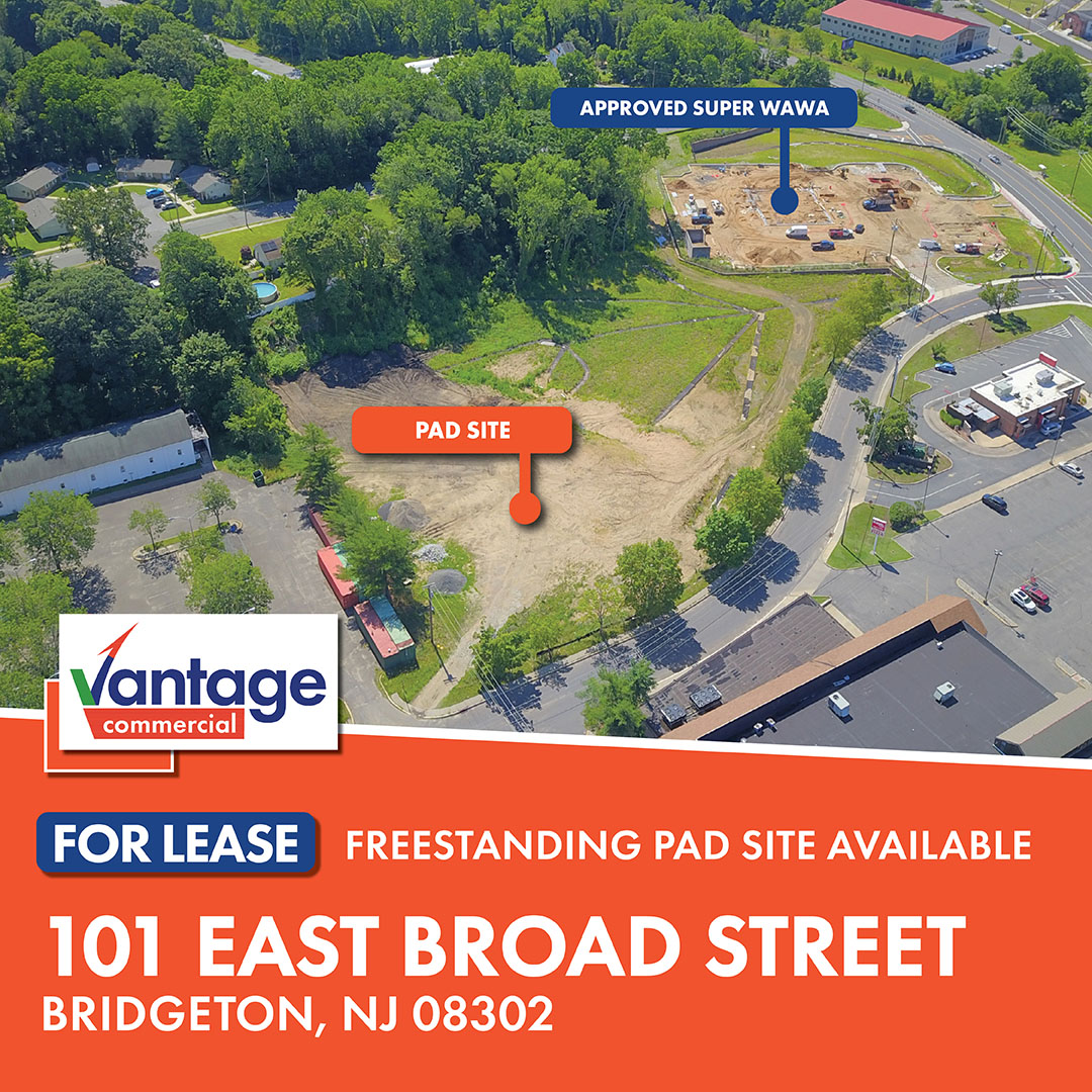 veganrobot's tweet photo. 🏢 Today's featured listing: Freestanding pad site available adjacent to Wawa at 101 East Broad Street, Bridgeton, NJ 08302

View this listing: https://t.co/ijTDTPGxLF

Contact 856.797.1919

#NJRealEstate #RealEstate #CommercialRealEstate #NewJersey #CRE https://t.co/Jn7clXepgm