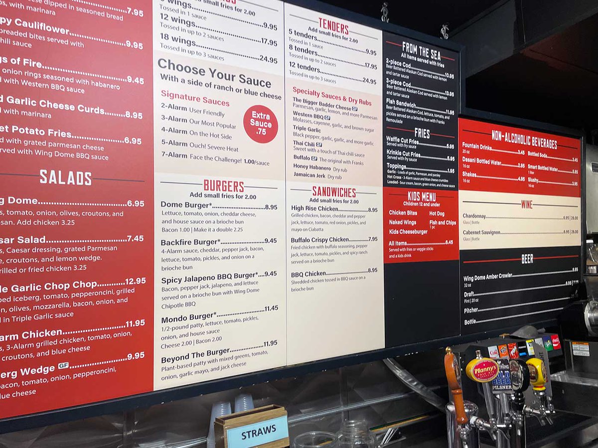 _supergraphics's tweet photo. Project Spotlight: The Wing Dome signage at the Seattle Center Armory. Fire signage for fire wings 🔥 Make sure to check out this new location! @thewingdome
#supergraphics #seattle #wingdome #feedyourfire #seattlearmory #signage #graphics #largeformatprint #retailgraphics #print https://t.co/4dQbQ6KSAk