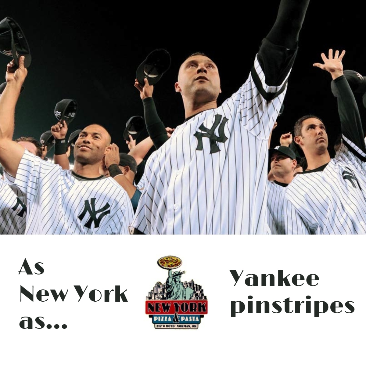 How authentically New York is our #pizza? As authentic as Yankee pinstripes!

#eats #NormanOK #Oklahoma