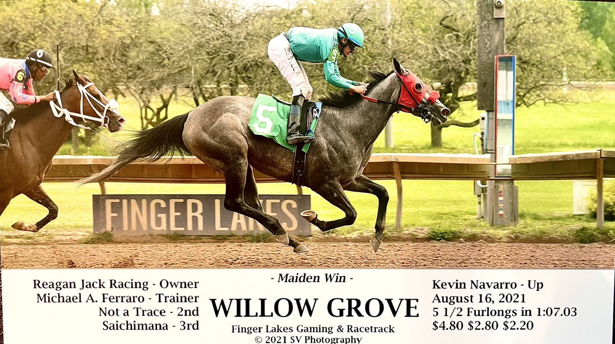 First win for first horse I bred. Thank you to <a href="/nevinracing/">Michelle Nevin Racing Stable</a> <a href="/Kinsman_Farm/">Kinsman Farm</a> <a href="/DenaliStud/">Denali Stud</a> Doug Koch and <a href="/miguelmclement/">Miguel Clement</a> for being part of the ride.