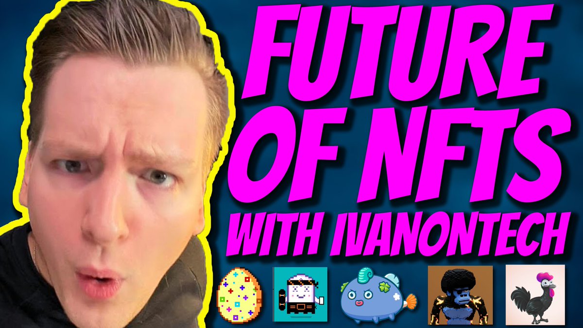 The future of NFTs with <a href="/IvanOnTech/">Ivan on Tech 🍳📈💰</a> 

Video - youtu.be/sDcazlUBGok