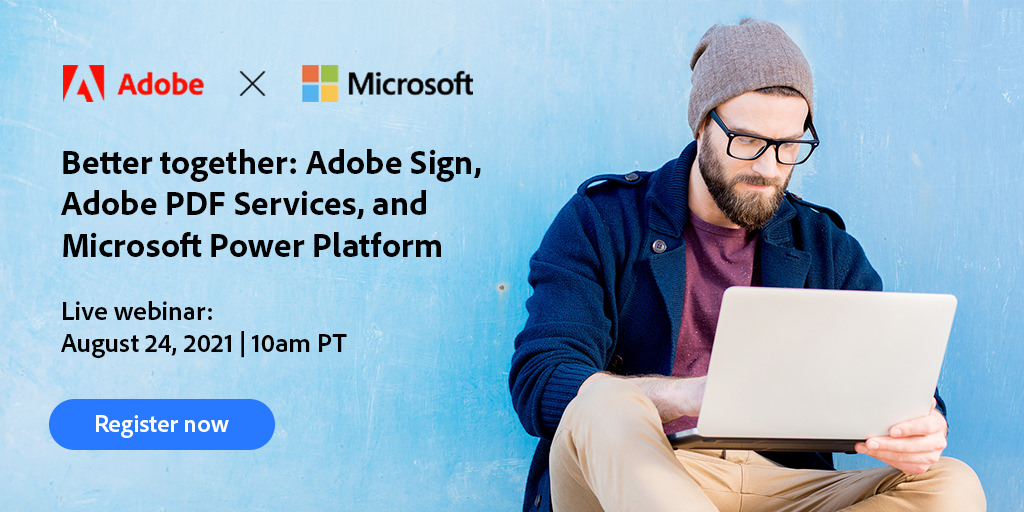 AdobeDocCloud's tweet photo. #AdobeSign + Adobe #PDFServices + @Microsoft Power Platform = quick and secure docs.

Learn how to combine all three to automate your document process in our upcoming webinar. Sign up here: https://t.co/x57F5FPDNz https://t.co/CvDKBGui5s
