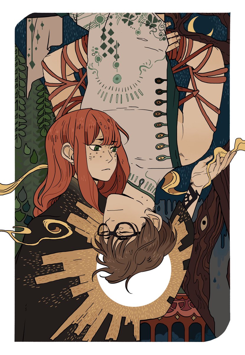 With the volume 5 cover reveal yesterday, there are now too many to fit in one tweet!
The TMI GN tarot grows 💙
The High Priestess
The Hanged Man
The Chariot 