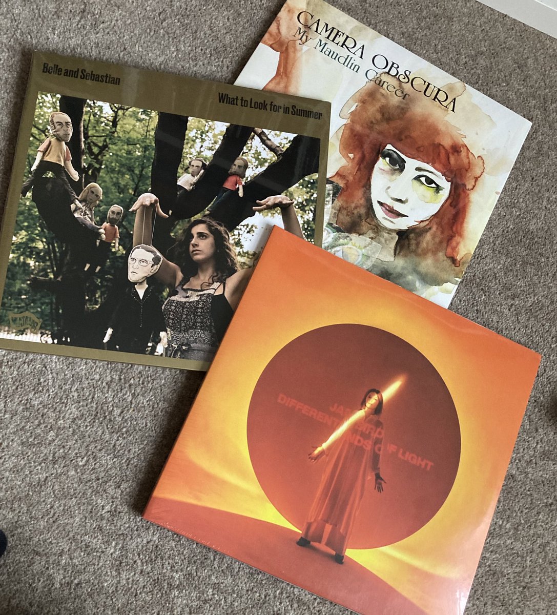 cracking pickup today … a new one from <a href="/JadeBirdMusic/">Jade Bird</a> a live one from <a href="/bellesglasgow/">belle & sebastian</a> and a quite wonderful one from <a href="/Camera_Obscura_/">Camera_Obscura_</a> that inexplicably I’ve never previously owned … delightful 👌🏻