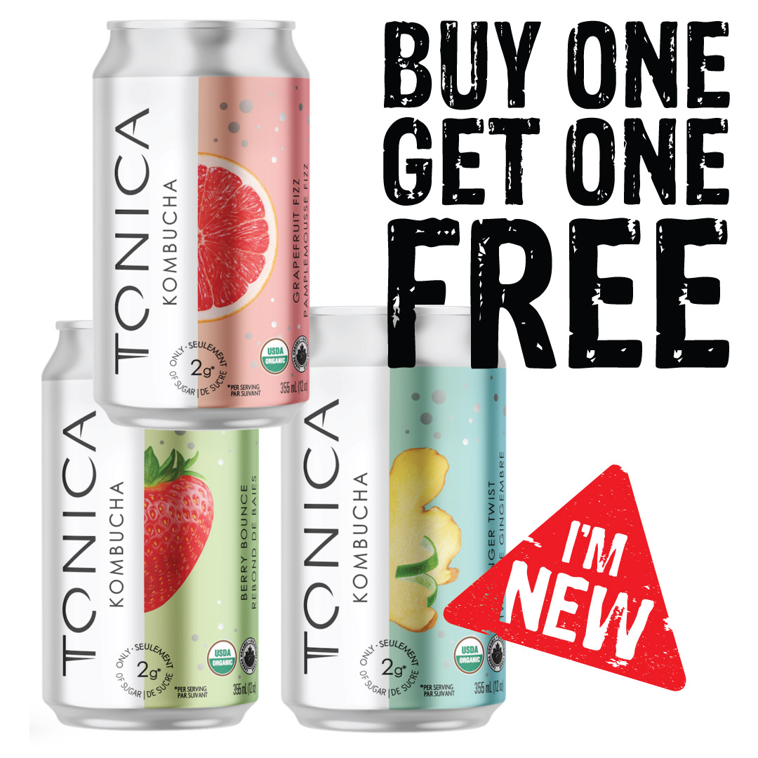 organicgarage's tweet photo. #HelloImNew and Awesome.
Buy One Get One @TONICAkombucha now until our special themed BOGO Unflyer is over, September 1, and see for yourself what the excitement is all about.
Check them out instore, or get them delivered Powered By Instacart, sign up on our website. https://t.co/Y3Bq1uwHiE