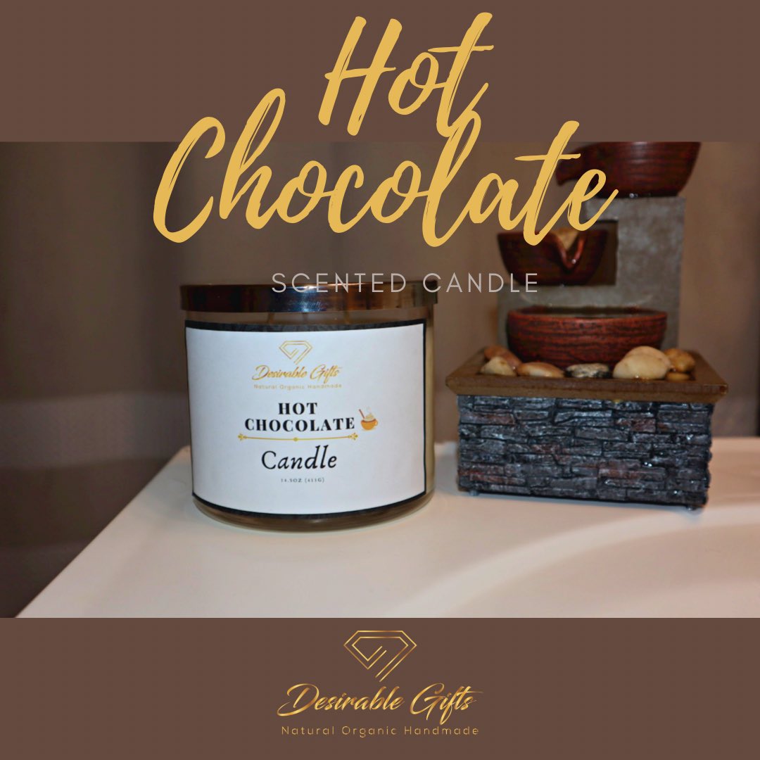 Desirable_Gifts's tweet photo. We have officially released our brand new Hot Chocolate scented candle! Our Hot Chocolate candle is deep, rich and filled with true cocoa goodness. For more information about this product click the link in our bio to reach our website. 🕯

#candle #candles #handmade #homedecor https://t.co/RXQ3BDTvX8