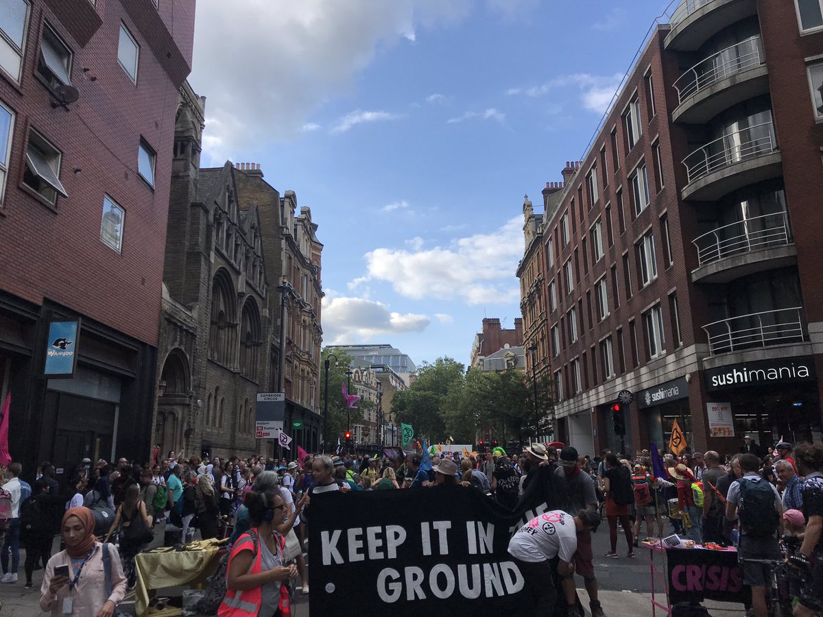 The hum of a police helicopter over my office as I finished off a video tribunal hearing this afternoon signalled it was time to ditch the suit and head out onto the streets to join the incredible activists fighting for a better future as part of the #ImpossibleRebellion