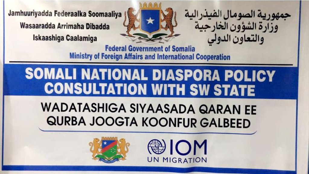 The Minister of Foreign Affairs and International Cooperation, H.E. Mr. Mohamed Abdirizak Mohamud , commended the progress of the consultation process to finalize the Somali National Diaspora Policy. 🔗➡facebook.com/MofaSomalia/po… #Somalia #Somali #Diaspora #Somalidiaspora #IOM