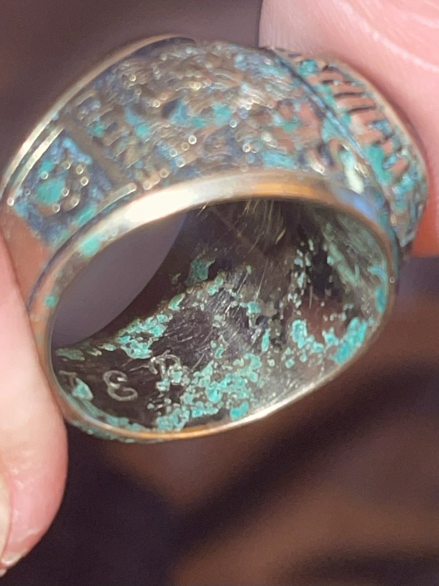 Found this Oviedo class ring metal detecting the jetty at Ponce Inlet FL. Found the man using his initials and internet. He lost it in 1987 while surfing. I mailed the ring back to him this week. @clairemetzwesh