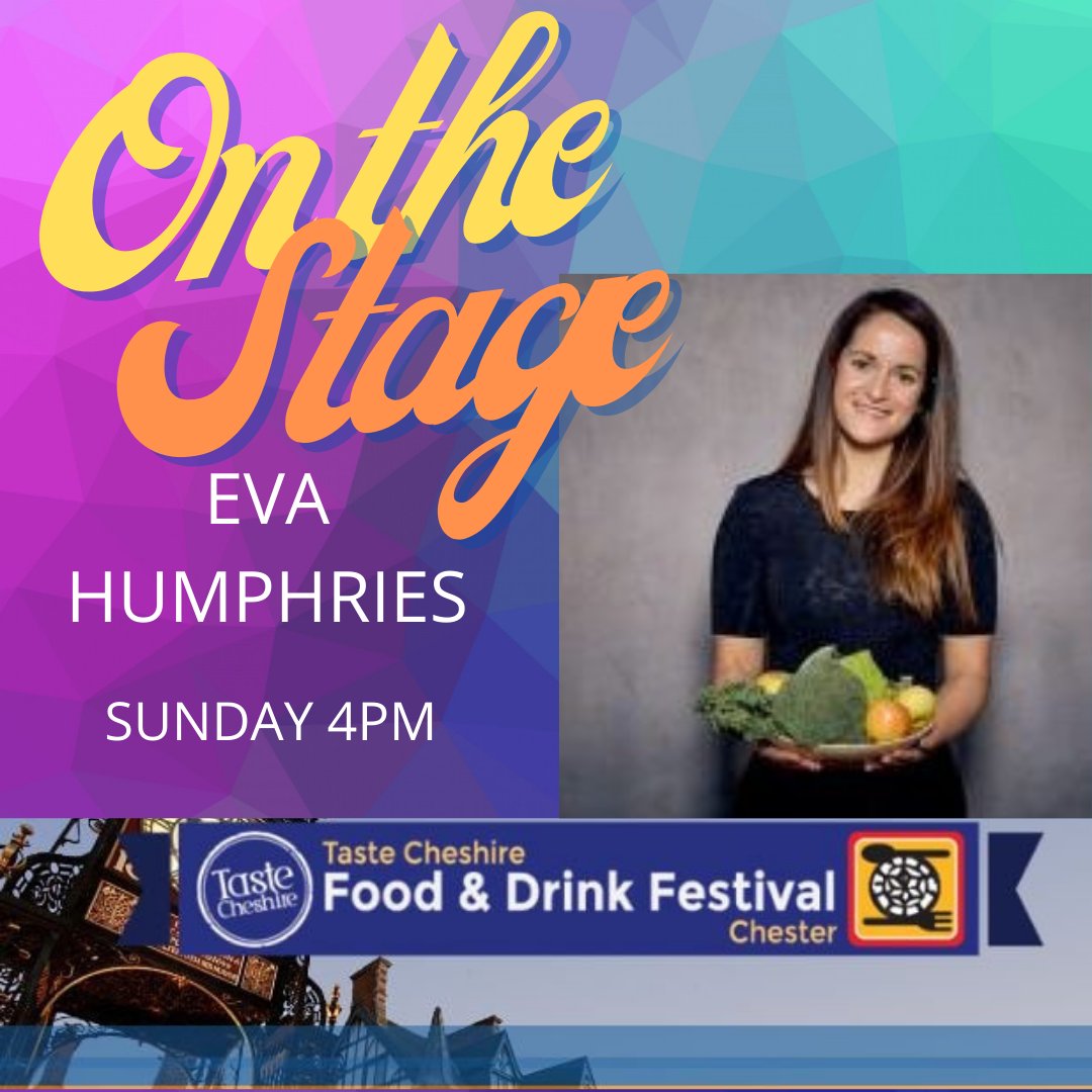 LET'S TALK NUTRITION.
@wholefoodwarrior Eva Humphries will cook tasty dishes with a healthy twist live on our demo stage and entertain you with her terrible vegetable-related puns. 💚

chesterfoodanddrink.co.uk