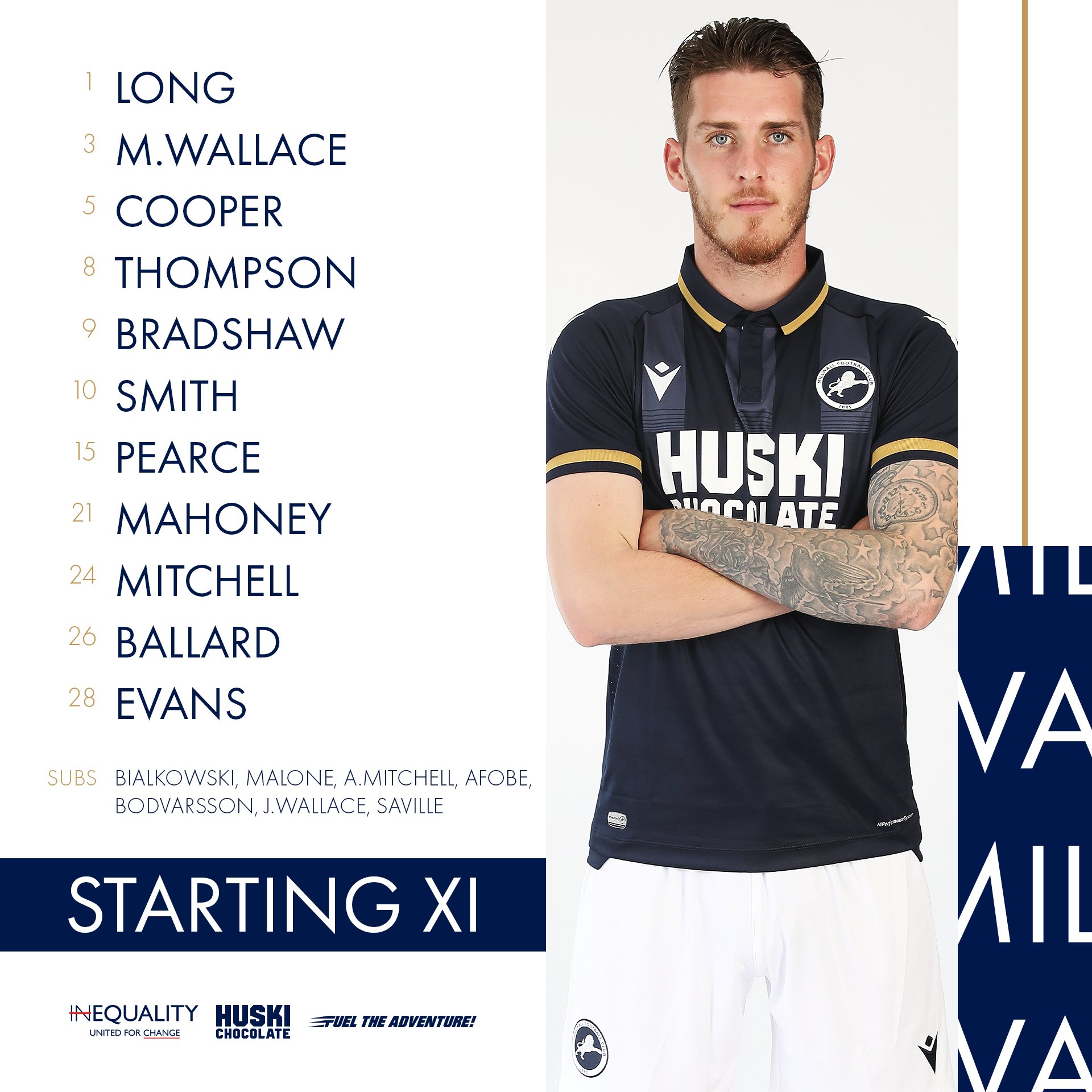 Millwall FC on X: 🔬 A look at the line-up: #Millwall   / X