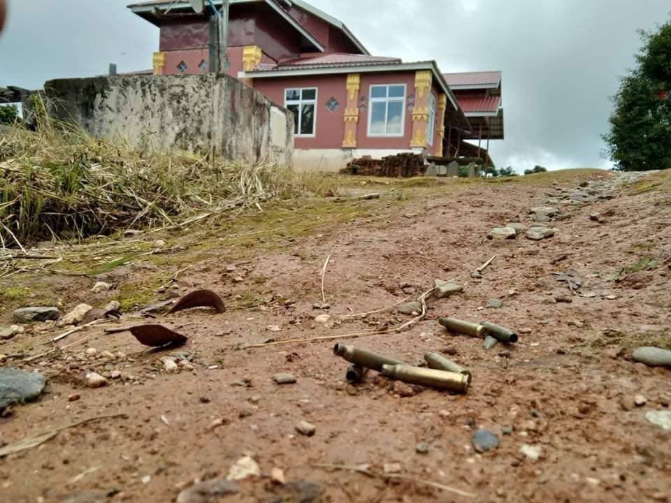 SAC Junta raided into KhweeRain village &amp; WammaThu village.They destroyed residents’ houses, vandalized their belongings and looted valuables.They also raided monastery and vandalized Dhamma books. #UselessASEAN #Aug24Coup  #WhatsHappeningInMyanmar