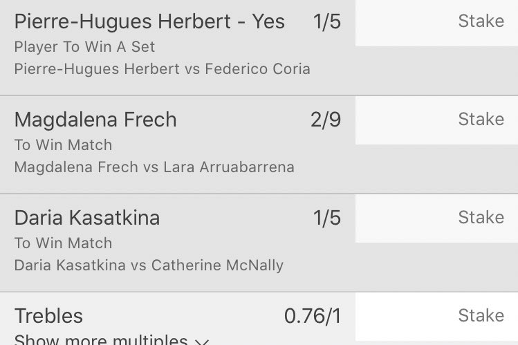 ⭐️ Tennis bet ⭐️ 
76% ROI 
🎾