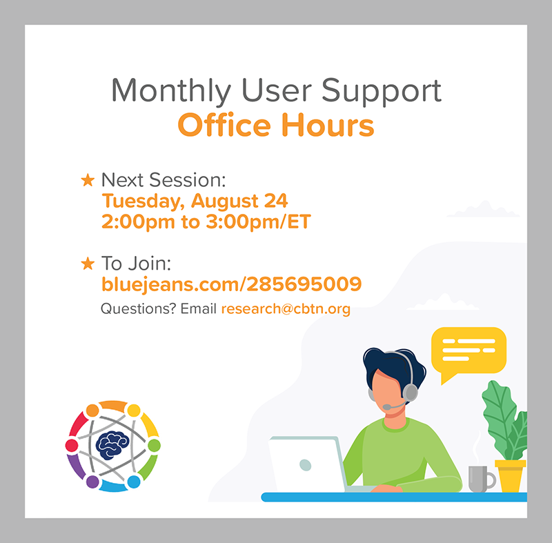 wearecbtn's tweet photo. #CBTN Office Hours Begin in 1 Hour! Log on to hear from our experts and pose questions on how to access resources and use the @kidsfirstDRC, #CAVATICA, and #PedcBioPortal for data analysis. No registration needed! Simply follow the link: https://t.co/1zYiDlG7BE https://t.co/e1uAZOQhQn