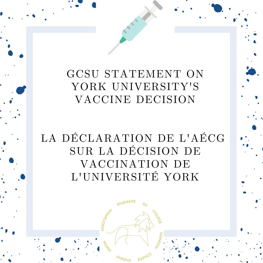 In light of the current situation surrounding COVID-19, the Council of Ontario Universities' has been strongly encouraging the provincial government (specifically the Ministry of Colleges and Universities) to adopt an official mandate ...
Full Statement: aecgcsu.com/dclarations-of…