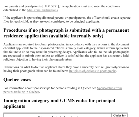 smeurrens's tweet photo. IRCC's Guidelines on Family Class Applications: Initial Review and File Creation. 

What is publicly available.

https://t.co/3JvFX9sYZ1

What the actual guidelines are that officers can see but the public can't.

👇 https://t.co/RHM90ATfR4