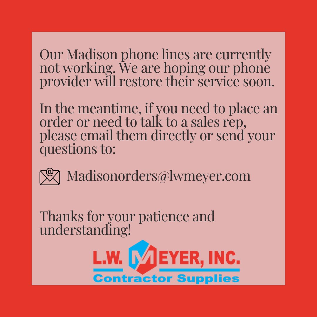 LW MEYER INC tweet media