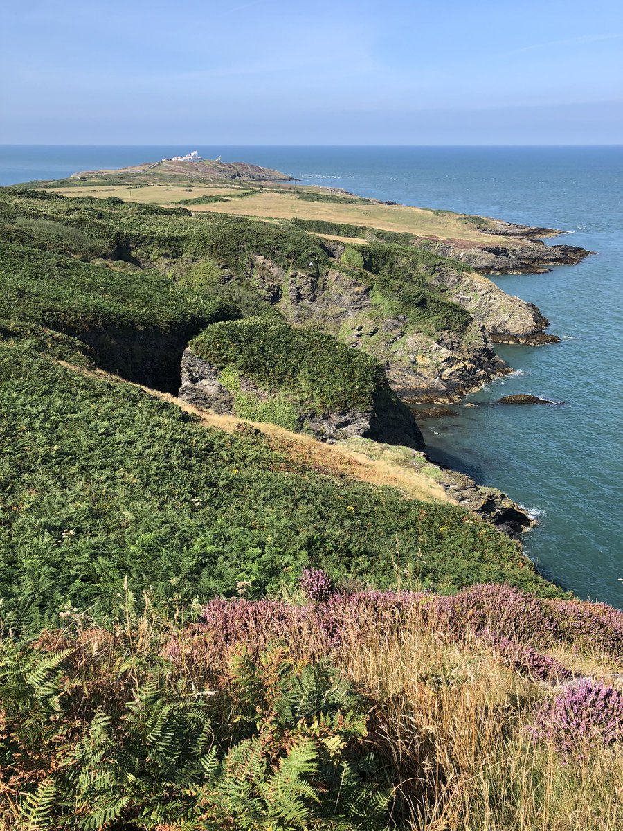 Another great day along the Anglesey Coastal Path walking from Moelfre to the lighthouse at Point Lynas #Anglesey #AHPsActive with beautiful views and fresh air❤️