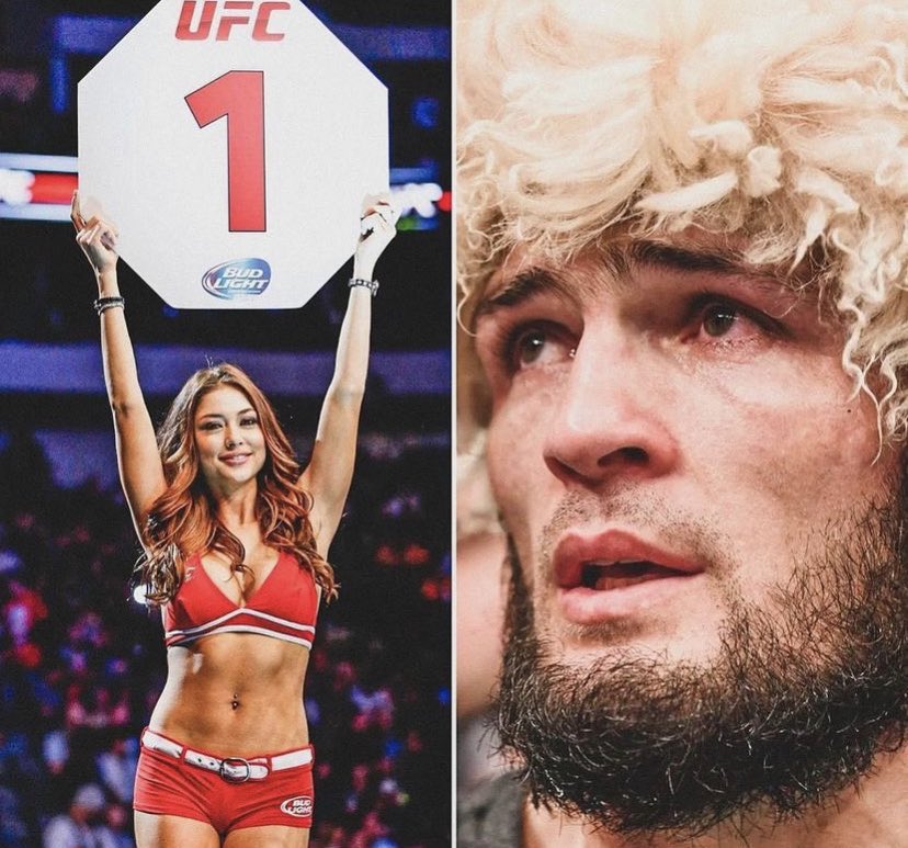 MMATurkiyetr's tweet photo. Khabib Nurmagomedov: “Ring kızları, Karma Dövüş Sanatları’ndaki en gereksiz insanlar. Onların oradaki fonksiyonu nedir? Onlar ne yapıyorlar? Bu benim kişisel fikrim.” https://t.co/07tUooeUoi