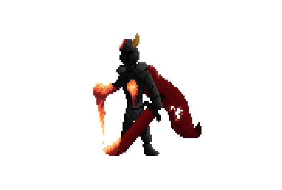 Sieg_rie's tweet photo. demon lava knight #pixelart https://t.co/YoGcwMOThC