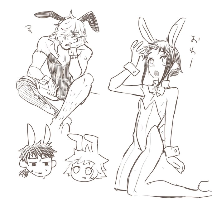 創作子のバニー描くの楽しくなってきた 