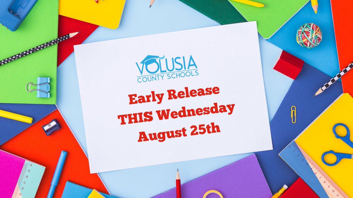 Don't forget - this Wednesday is Early Release.