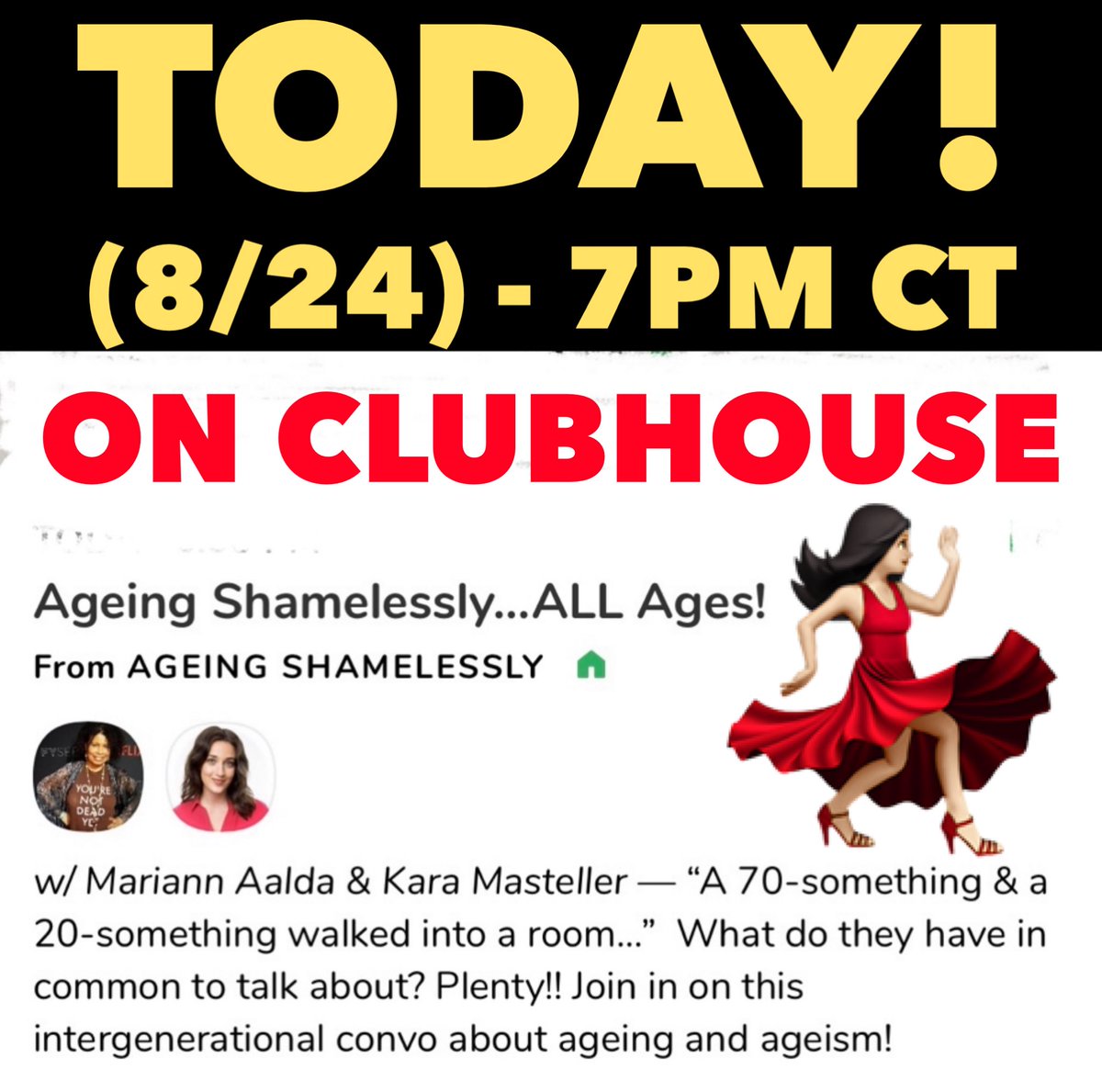 mariannaalda's tweet image. clubhouse.com/event/M8ZXN4XJ @ChickensSpring @kmasteller17 @OldSchool_Info @55fakingnormal @gloriousbroads