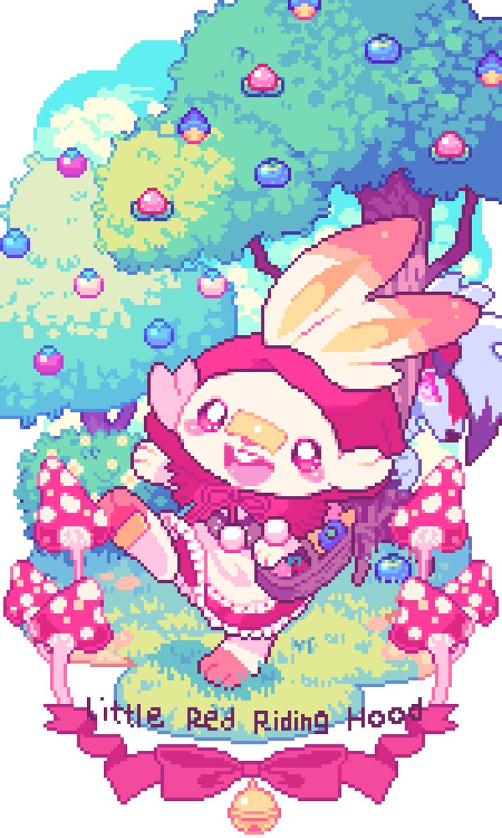 ポケモン「#ポケモンイラスト
#ドット絵
#PixelArt
#pokemon
🍄✨🍎」|🌟ウキ🌟のイラスト