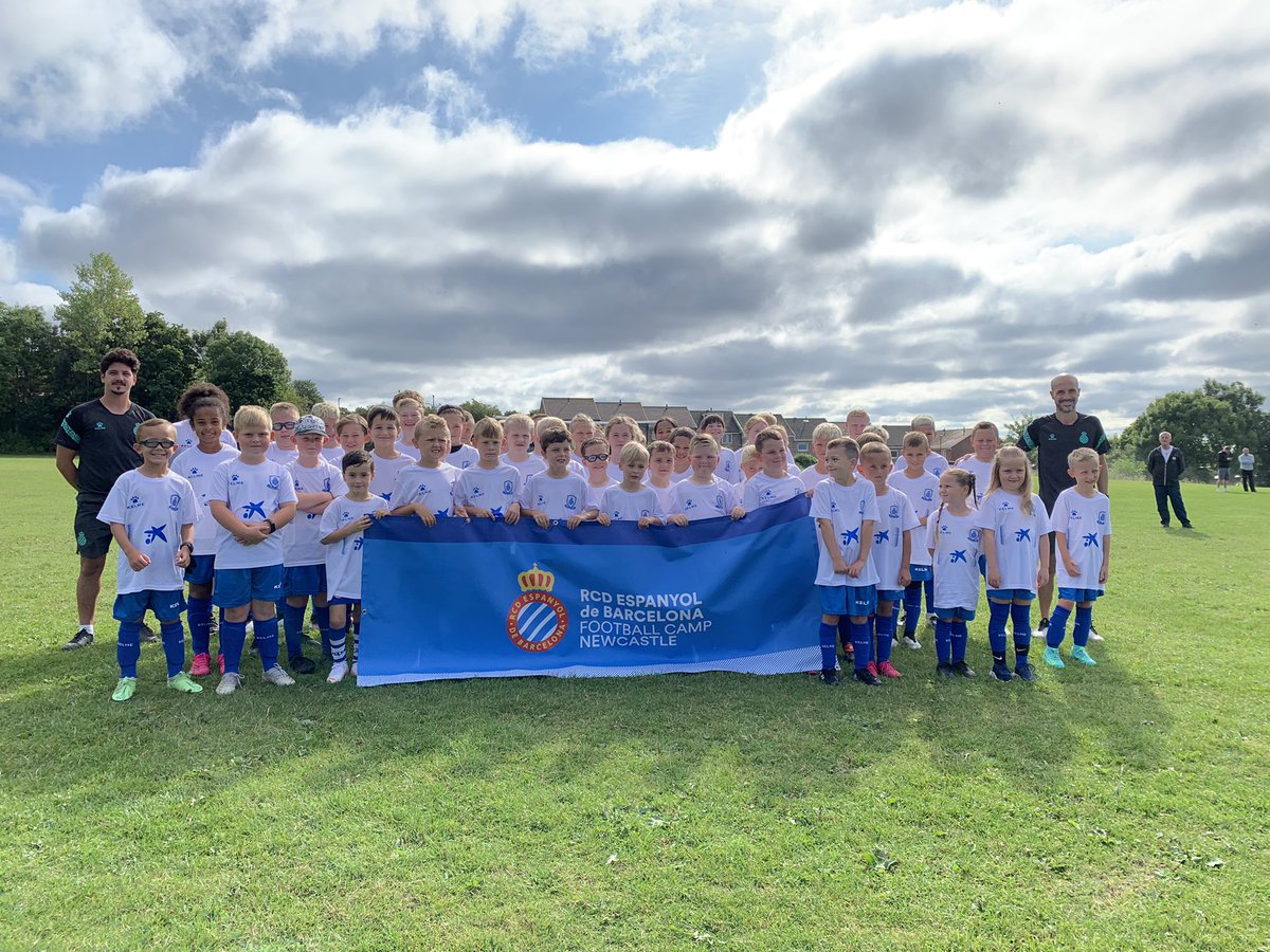 Day 1 and 2 complete of the first ever RCDE Football Camp Newcastle 🔵⚪️
<a href="/wutdfc/">Westerhope United FC</a> Happy faces all round! Bring on the rest of the week with more fun and surprises yet to come!💪🏼⚽️
#rcdefootballcampnewcastle #rcde #westerhopeunitedfc #grassrootsfootball #newcastleupontyne