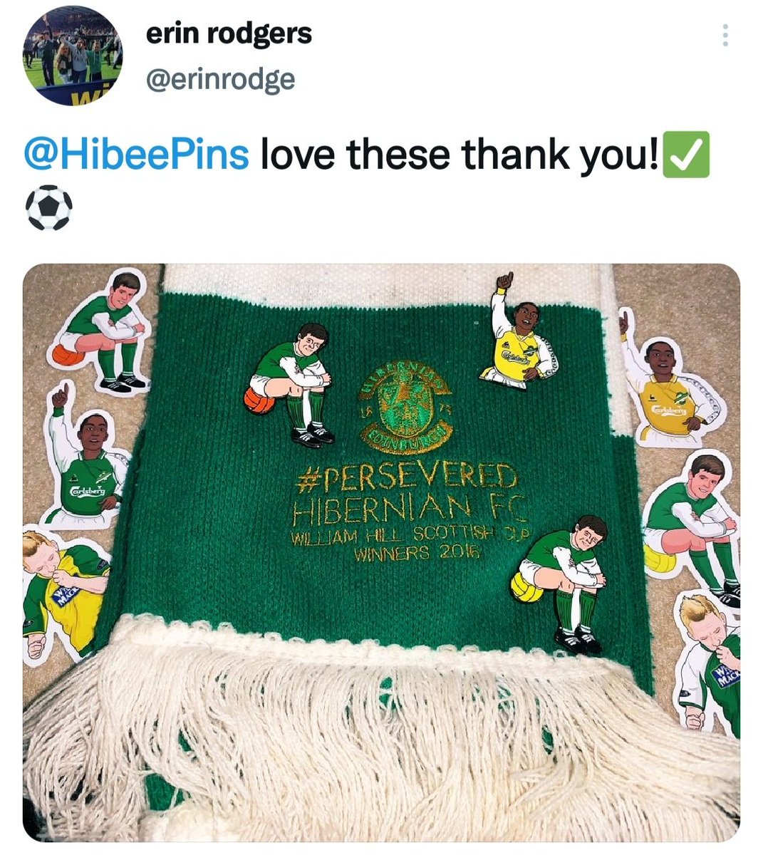 HibeePins's tweet photo. #HappyHibeePinner Entered to #HibeePinsGiveaway #PrizeDraw #NextBadgeFree
#ShowUsYerPins 📌 @erinrodge https://t.co/Um4Y06gVRf