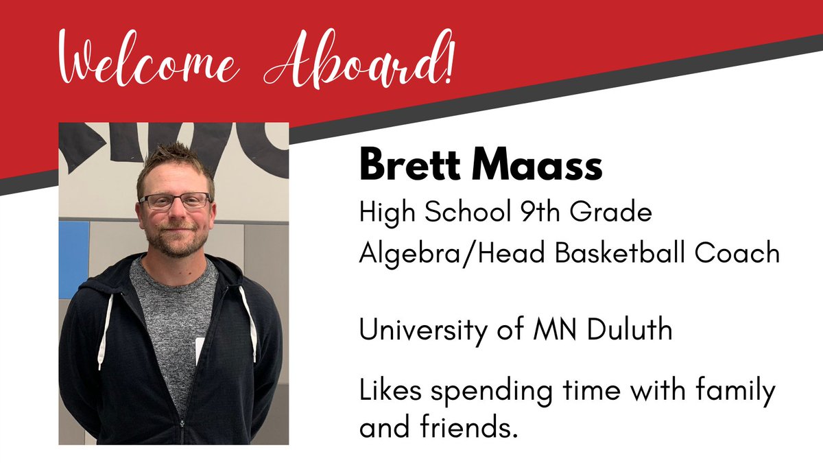 Welcome Aboard, Mr. Maass! We are happy to have you a part of the crew! #dlschools #DLPSwelcomeaboard