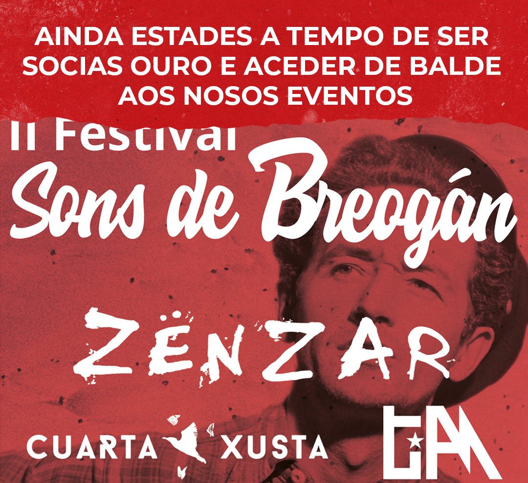 Recordade que se vos facedes socias ouro tedes acceso de balde a todos os nosos eventos (é necesario un mínimo de dous meses de socia antes do evento)

Podedes facervos socias na seguinte ligazón
ow.ly/Azo150FXb0B