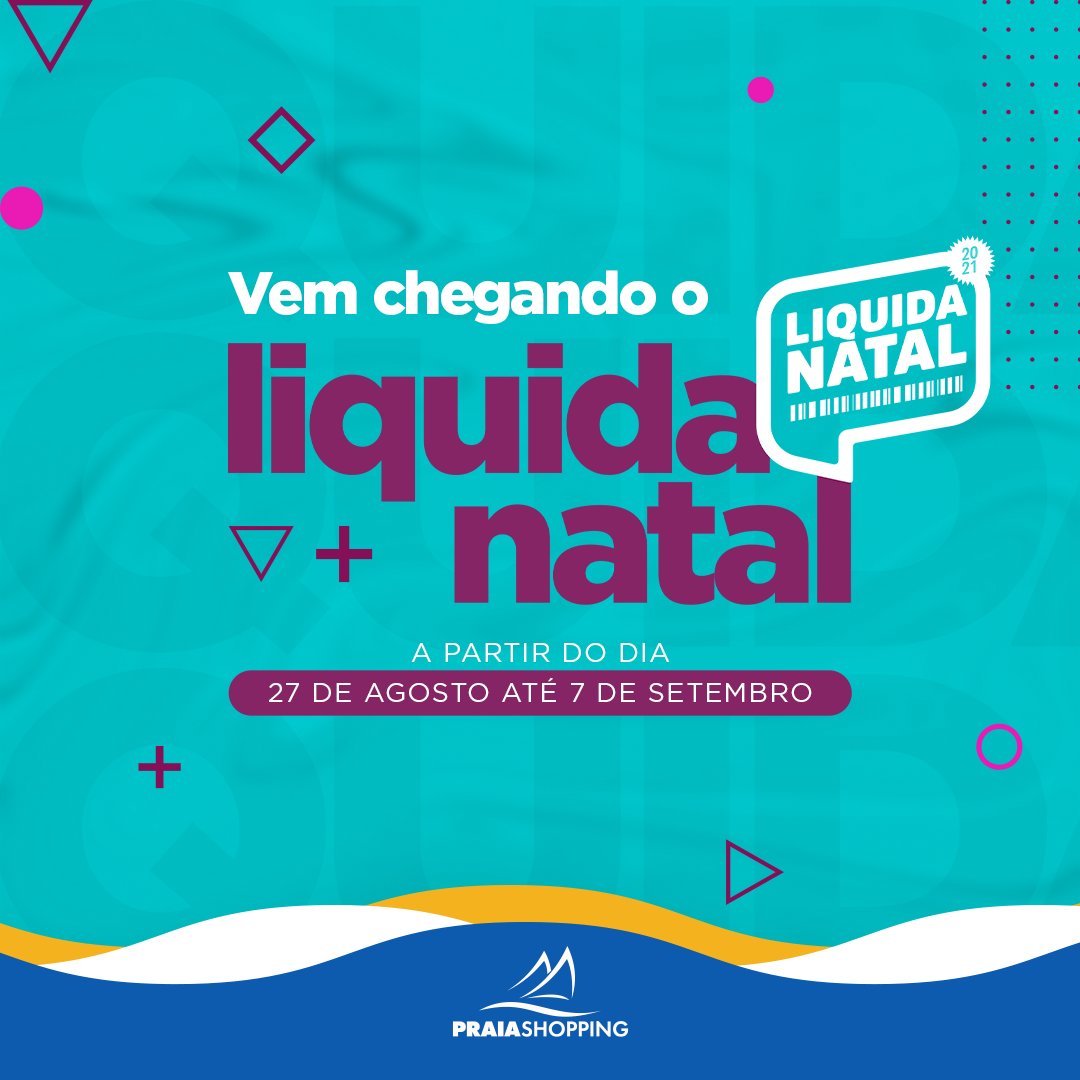 PraiaShopping's tweet photo. Quem aí já está ansioso para aproveitar os melhores preços do Liquida Natal? 

A partir do dia 27 desse mês o Praia estará com várias lojas participando do Liquida! Segura a ansiedade que tá pertinho. 😍 https://t.co/pQFt3691yM