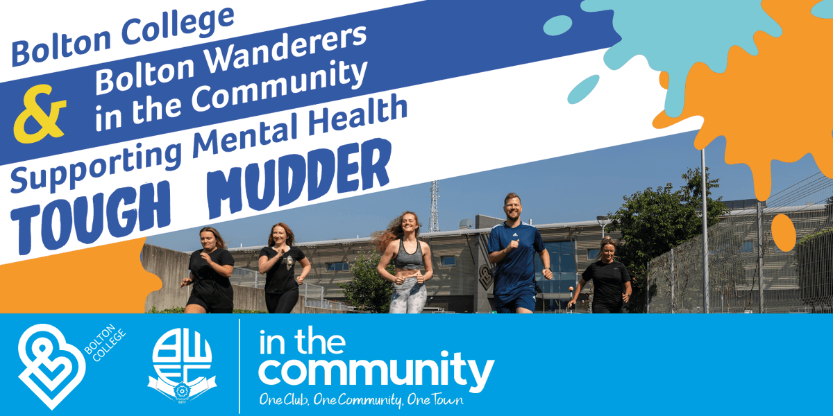 BoltonCollege's tweet photo. ⭐Our @ToughMudders have been pushing themselves to their limits so that they can do the College and @OfficialBWITC proud!⭐
👉Our five are taking on the course to highlight the importance of good mental health. Check out @MindCharity mental wellbeing tips https://t.co/TD4tIxLsD7 https://t.co/K7APN9bqJy