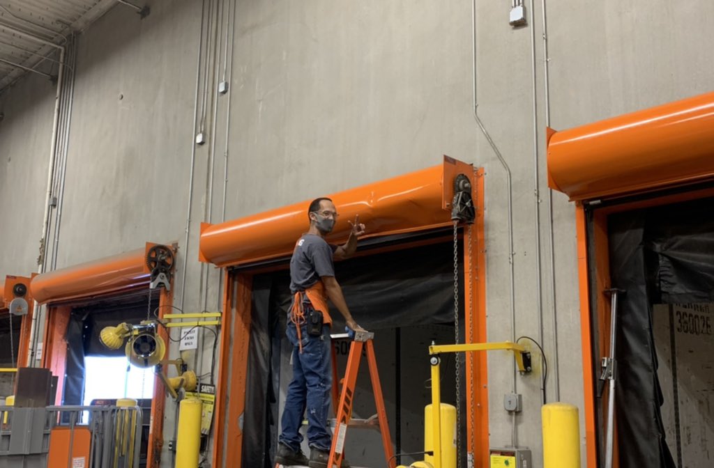 Receiving associate Rahul raising the bar on standards and got caught in the act of wiping down the roll up doors. Great job Rahul, thanks for all your hard work!