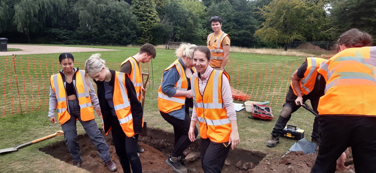 The face you pull when you accidently collapse a section, and the joy of back filling by hand, most of you will know the backfill dance! Don't forget to come down for our open day on Saturday at <a href="/WollatonHall/">Wollaton Hall</a>! #openday #archaeology #wedig #Shame