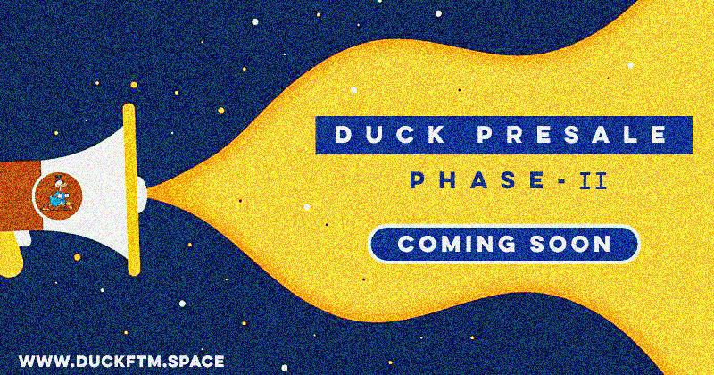 DuckFTM's tweet photo. 🦆 The DUCK Presale Phase 2 coming soon! 🦆

🔥Join The Movement🔥

Join This Big Opportunity! 💰💰

Website: https://t.co/ZiqBN5H3qq
Discord: https://t.co/QRfcHnuNe9

#FTM #IDO #launchpad #Presale #tokensale #DeFi #NFT #NFTs #fundraising #Fantom #gem #crypto #Moonshot #phase2 https://t.co/hgPXrJuufL